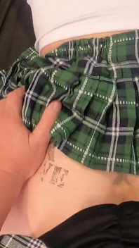 Preñada al estilo perrito