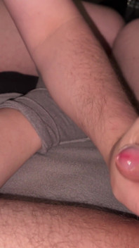 Jerking off @jerkbuddy 's Hot Little Dick Until He Cums