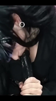 All Black BBW Goth Girl
