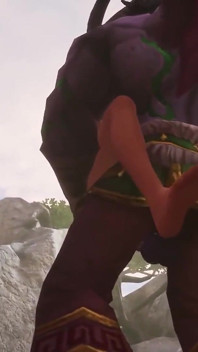 Illidan Stormrage stand lift și transportă fute un elf roșcat fierbinte | Parodia Warcraft