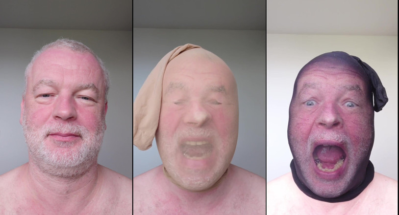 NylonFace: Kolaż selfie z maskami z rajstop