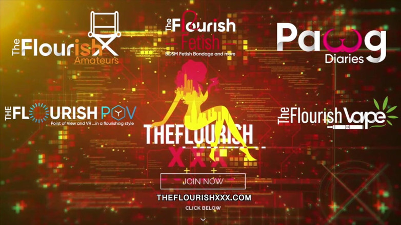 The Flourish XXX: Оргия сквиртующих толстых девушек с анальной игрой