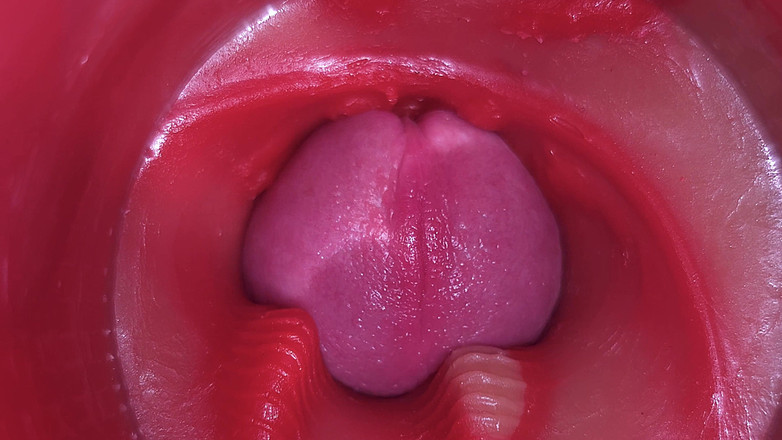 Creme sperm: 질에 쩌는 정액. 뛰어난 내부 카메라