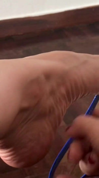 Shoeplay with Well Worn Flats with Sexy Feet From Empress Bella Sadic