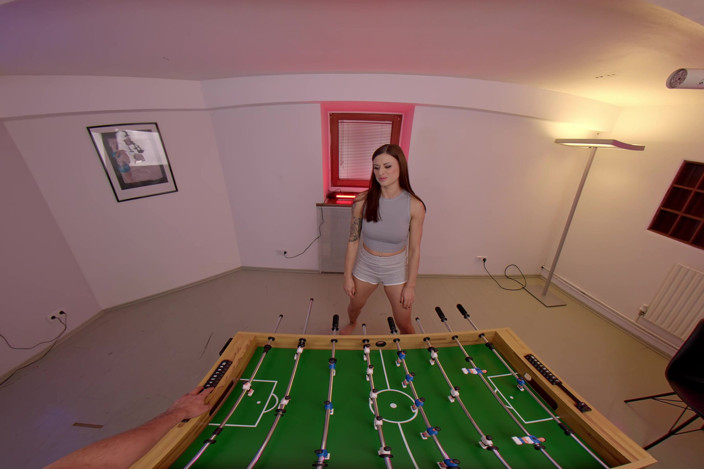 Billie Star VR: Billie Star Is Having Fun Playing Table Soccer with You