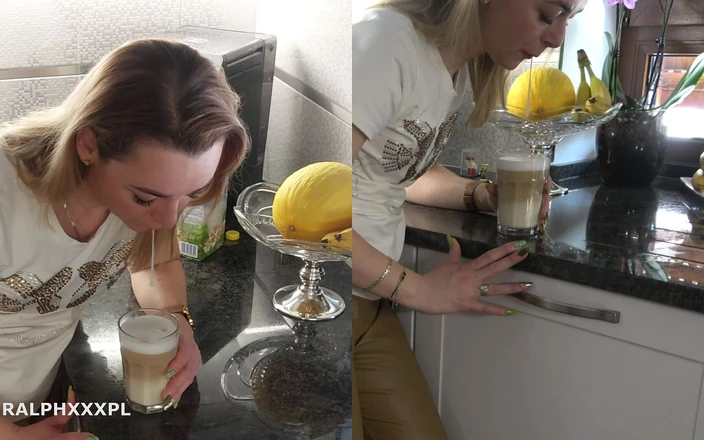 RalphXXXpl: Coffee with Bull Cum for My Cuckold Husband Dual Camera