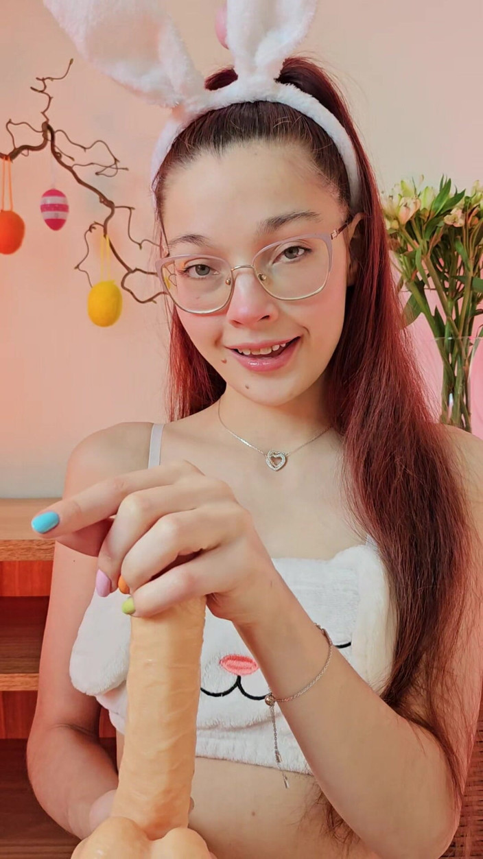 petitesubkitten: Easter JOI - Your Redhead Bunny Guides Your Strokes for a...