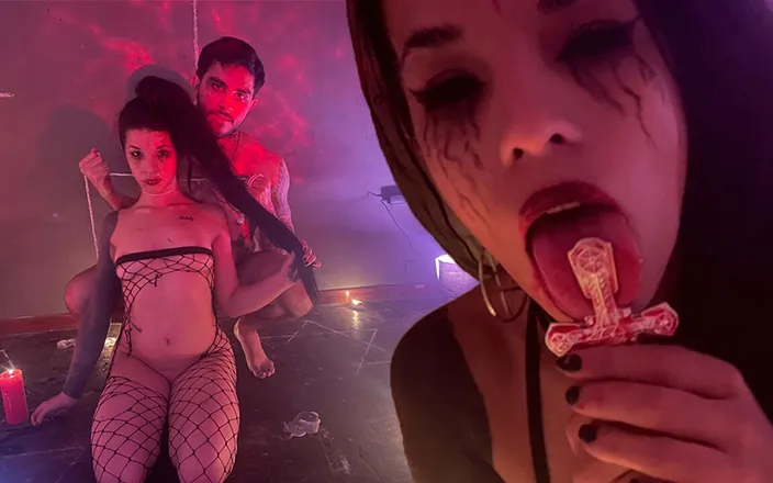 BlackPanthers: Cute Demon and Submissive Gets Fucked Hard in Satanic Ritual -...