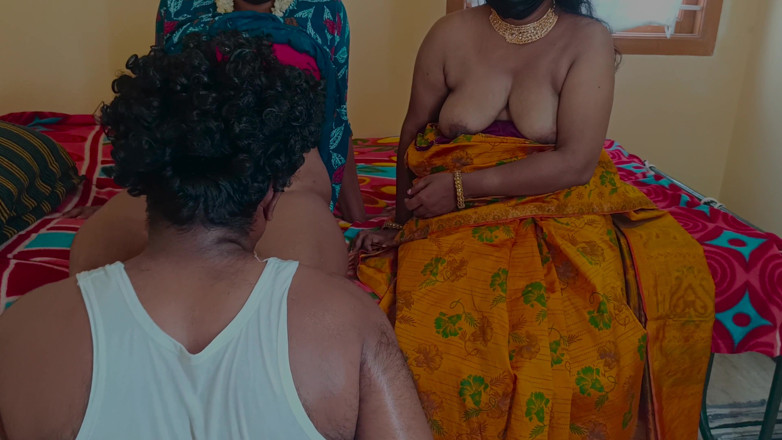 Inba: Meninas da família curtindo sexo a três lésbico