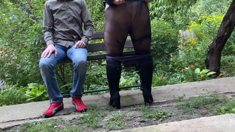 OurFetishLife: Stepmom gives gift to her stepson after powerful outdoor squirting