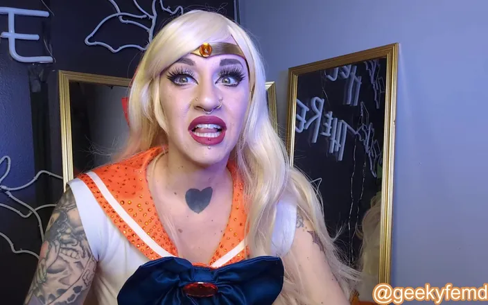Geeky Femdom: Sailor Venus Cucks Tuxedo Mask