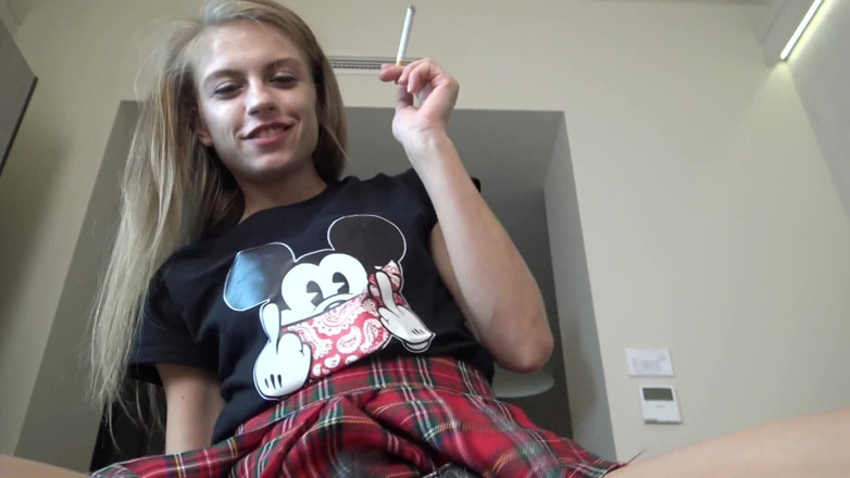 Femdom Austria: Sucking Fag of the Cheeky Humiliatrix Teen Slut!