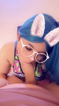 Dragon ball bulma lutscht großen schwanz