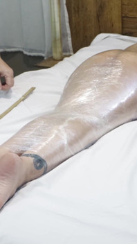 Gabriela in Mummification with Plastic Wrap, Whipping, Bastinado and Tickling