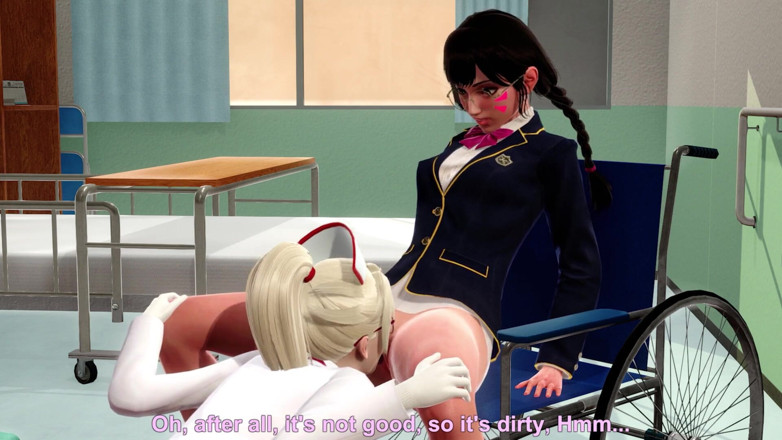 Waifu club 3D: Mercy lecca la figa di DVA dopo il trattamento ospedaliero...