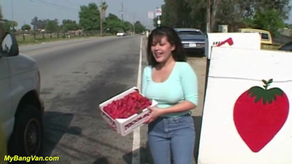 My Bang Van: Chubby MILF picked up for her first bangvan DP