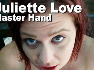 Picticon bondage and fetish: Juliette Love et maître, branlette caressée