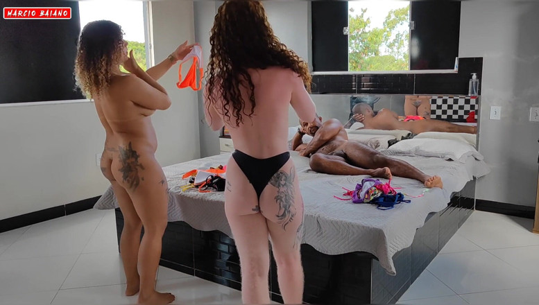 MARCIO BAIANO: Mis dos esposas teniendo sexo y me pongo en el...
