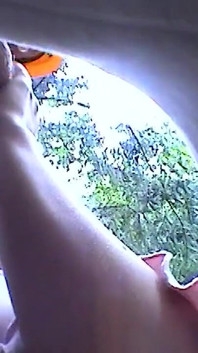 Teen Cindy in her outdoor blowy scene