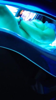 On the sunbed