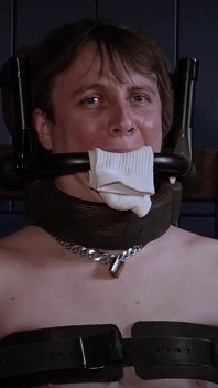 Rikki in Bondage Chair Steel Gag System & Sock Stuffing