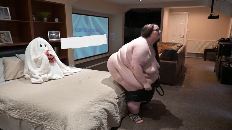 SSBBWLadyBrads: SSBBW sexy tlustý černý kožený oblek