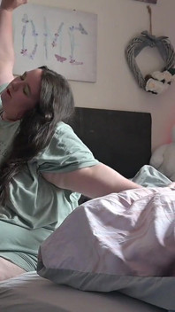 SSBBW tidig morgon mage gnugga med grädde