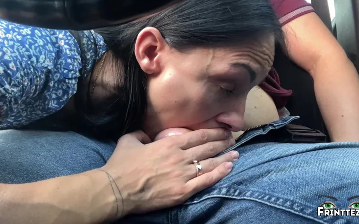 Frintteza: Stepmom makes a DeepThroat to Stepson in the car to...