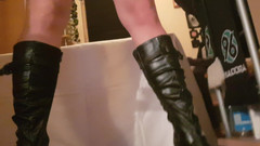 ironball1983: Pohled: šlapání a dupání plnou váhou s vysokými botami – až do...