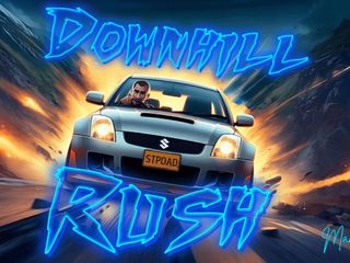 Manlyfoot: Downhill rush - intensiv pedalpumpning och bromsfel action!