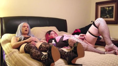 Crossdressers Masturbation and Fucking Machine - Compilation 1