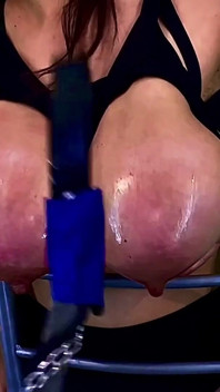 Udders Whipped 100 Lashes on H Cup Tits