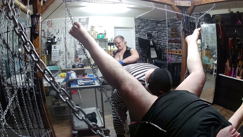 Aaexperiencesltd: Part 1:- Lanista Bear &amp; Domina Satana Takes Well-hung in the Dungeon...