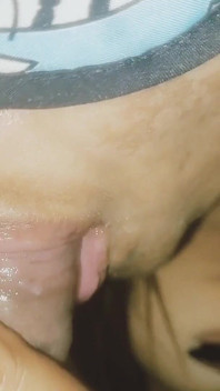 A MILF Gives a Blowjob Using Only Her Big, Tasty Tongue, and in the End Swallows All the Cum.
