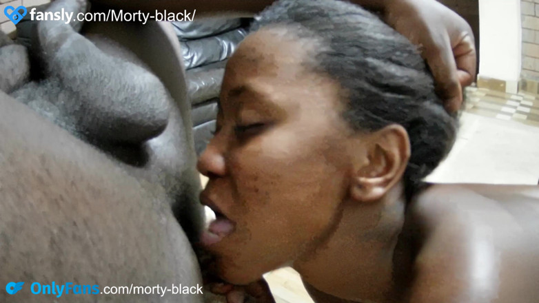 Morty Black: Ebony rimjob on Morty Black