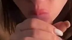 Cum in the Throat of a Beauty