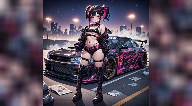 Game of Lust 3D: Gol Anime гарячі автомобілі та гарячі дівчата