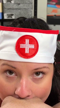 POV Naughty Nurse Blowjob Swallow - Full Version