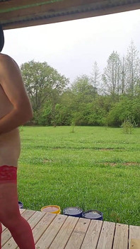 Travestiet buiten masturbatiesessies
