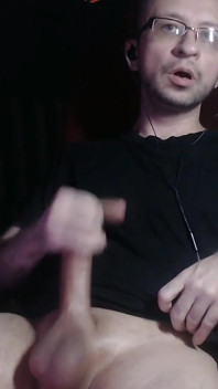 Horny Guy with Huge Massive Cock Big Load. Hot Cumshot