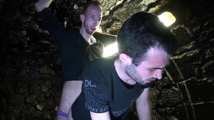 STRAIGHT BOY CURIOUS: Twink fucked bareback by amazing huge cock in outside backroom