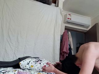 Girlnona: Hot Russian MILF Threesome BBC Creampie Husband Fuck Ass Anal