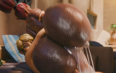 Futitapko: Si cewek nakal rambut cokelat dengan pantat bahenol rigid3d d3d...