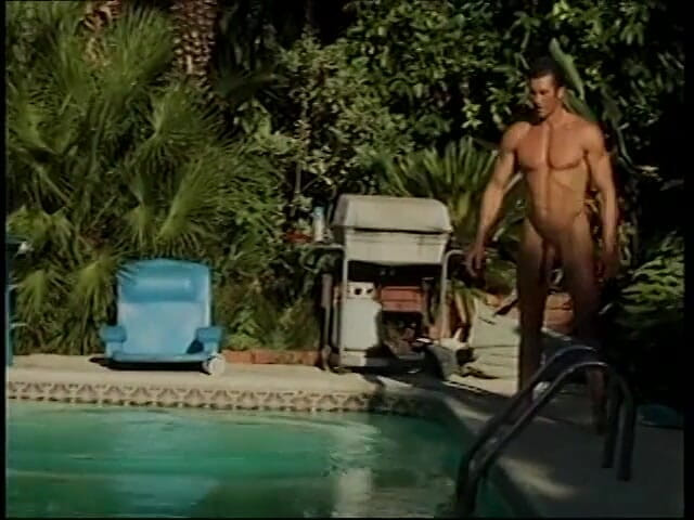 Super Babes: Horny guy gets down sucking blonde's pussy on the pool...