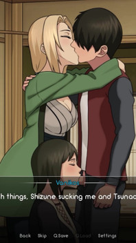 Naruto: Kunoichi Trainer - MILFs Shizune und Tsuande haben einen dreier. Heißer blowjob und doggystyle muschi-creampies