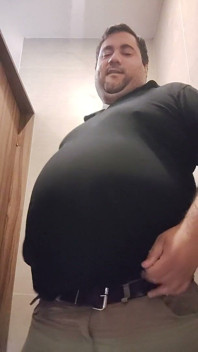 Panza De Gordo Cerdo En Crecimiento