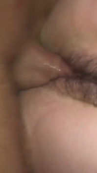 Brunette teen with small tits gets her hairy pussy slammed deeply