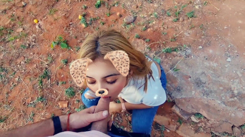 Latinascachondas: Blonde Latina Sucking Cock