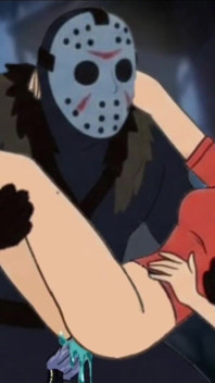 Student Girl Enjoys Sex in an Camp. Cartoon Horror Parody