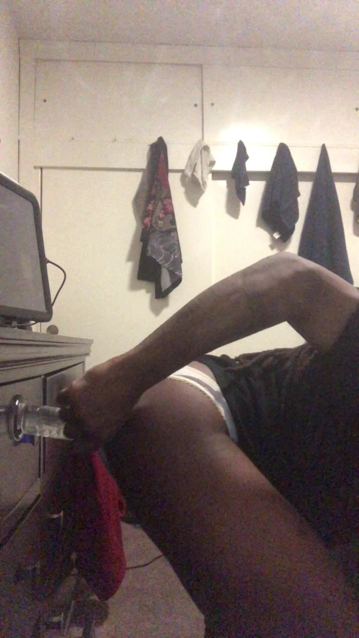 Emperor Kai Da God King: Black Male Booty Slides Stringi do Side Solo Anal Dildo...